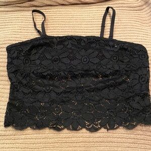 Black lace Camisole with liner
